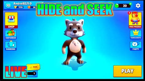 Live Juc M Hide And Seek Pe Stumble Guys Youtube