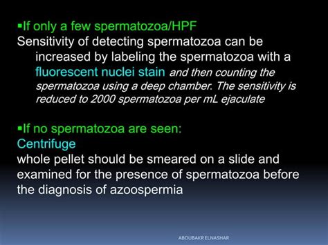 Evaluation Of Male Infertility