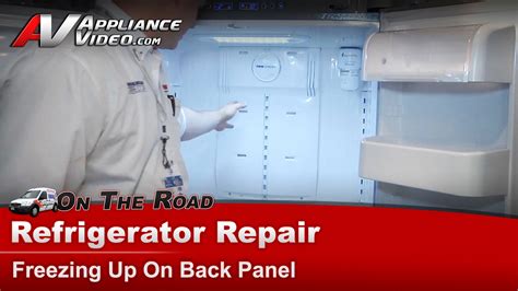 Samsung Rf266aepn Refrigerator Repair Not Cooling Properly Freezing Up On The Back Panel