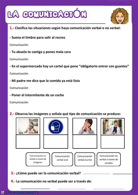 Ejercicio Interactivo De La Comunicaci N Para Tercero De Primaria