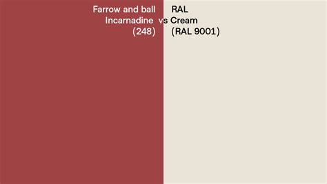 Farrow And Ball Incarnadine Vs Ral Cream Ral Side By Side