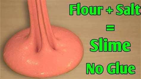 How To Make Slime Without Glue Or Borax L How To Make Slime With Flour And Salt L No Glue Slime