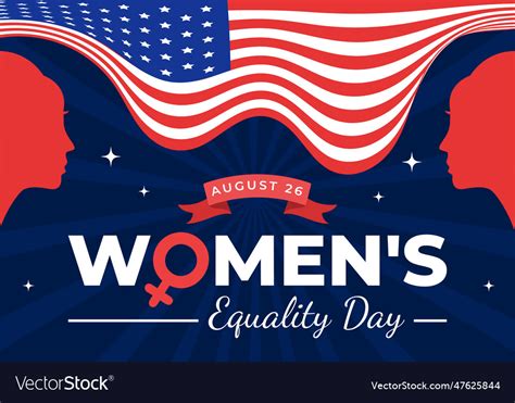 Womens Equality Day In United States On August 26 Vector Image