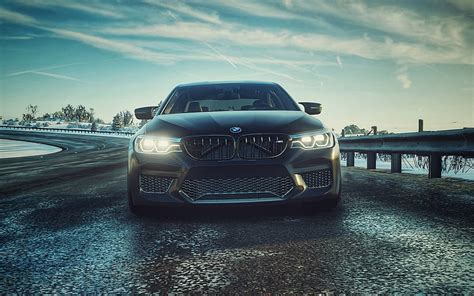 Bmw M5 Vista Frontal F90 Invierno Autos 2019 Bmw Serie 5 Bmw F90