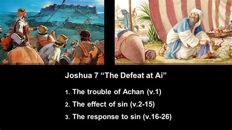 Joshua 7 The Defeat At Ai Calvary Chapel Fergus Falls YouTube