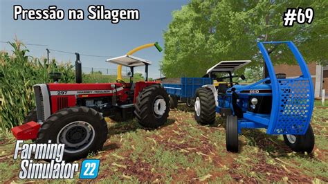 Metendo Pressão na Silagem de Milho Fazenda Guerreiro Farming Simulator