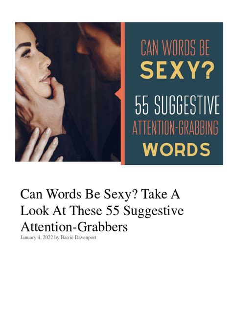 55 Of The Sexiest Words Pdf Libido Lust