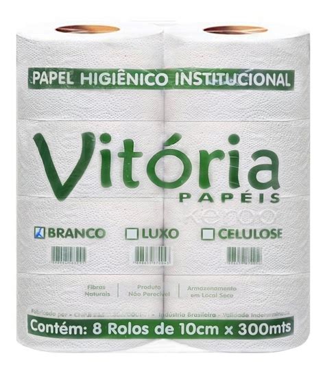 Papel Higienico Rolao Branco Rolos De Mt Keroo