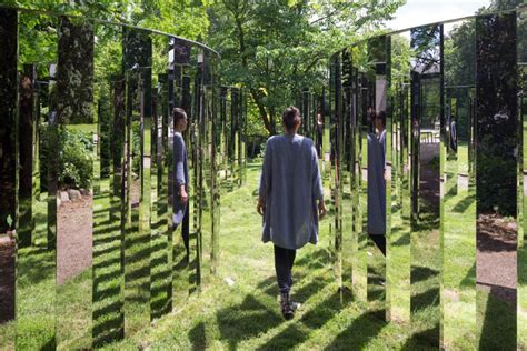 Jeppe Hein Semicircular Mirror Labyrinth Ii