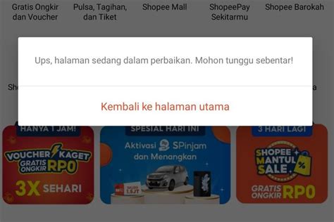 Shopee Error Dan Tidak Bisa Buka Halaman Toko Ikuti Cara Ini Untuk