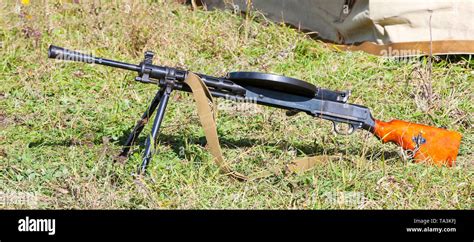 Sowjetische Light Machine Gun Degtyarev Dp 27 Modell 1940