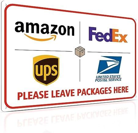 Amazon Package Delivery Sign Leave Package Here Amazon Ups Dhl