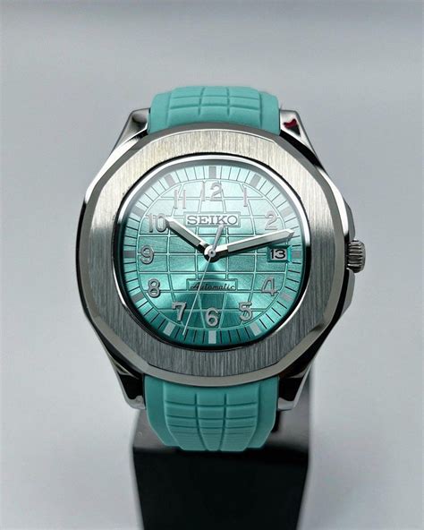 Custom Seiko Mod Tiffany Blue Aquanaut In Mm Men S Fashion Watches