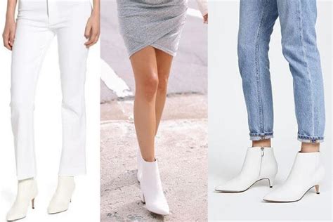 How To Style White Ankle Boots 3 Looks