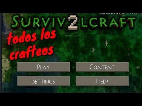 Todos Los Crafteos De Survivalcraft Youtube