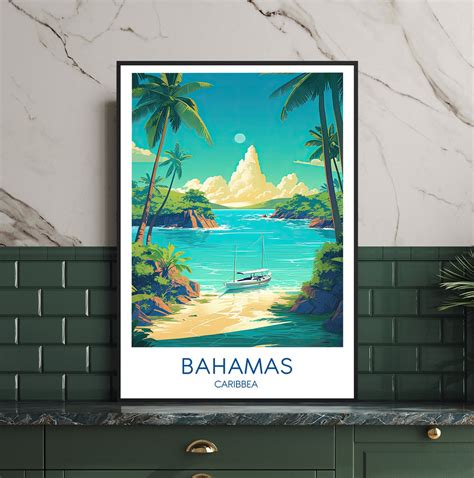 Bahamas Poster Bahamas Print Bahamas Art Caribbean Art - Etsy