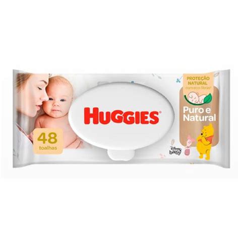 Kit 12 Pacotes C48 Lenço Umedecidos Huggies Puro E Natural Rn 576u