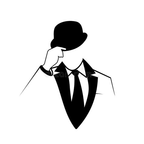 English Gentleman With A Cane Vector Illustration Stock Vector