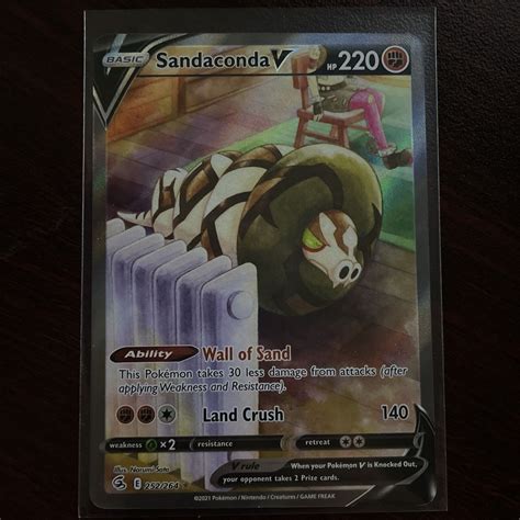 Sandaconda V Fusion Strike Nm Alt Full Art Ultra Rare Pokemon