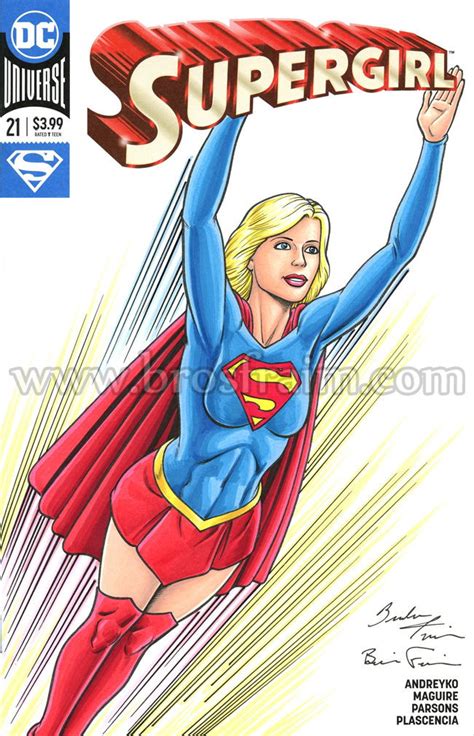 Supergirl 21 Sketch Cover In Brendon And Brian Fraims Original