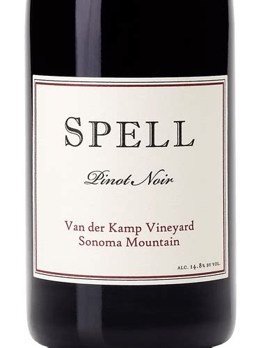 Spell Van Der Kamp Vineyard Pinot Noir Vivino United States