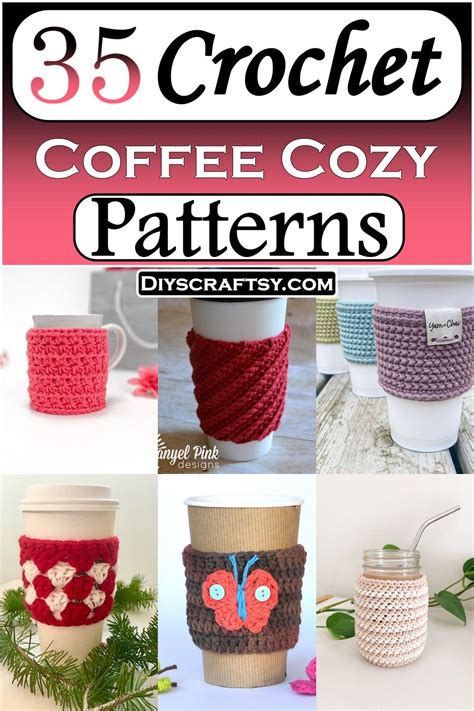 Free Crochet Coffee Cozy Patterns Crochet Coffee Cozy Coffee Cozy