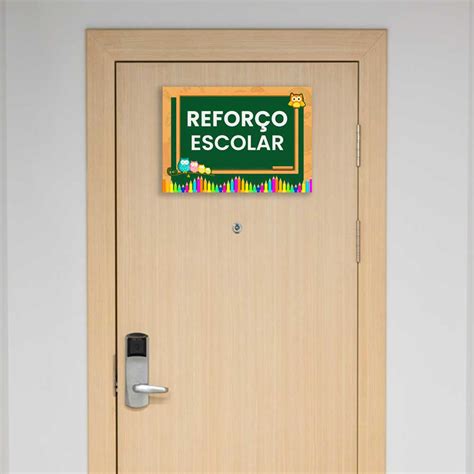 Placa Reforço Escolar Plakinhas