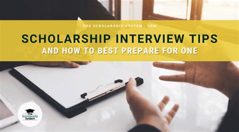 Scholarship Interview Tips And How To Best Prepare For One The