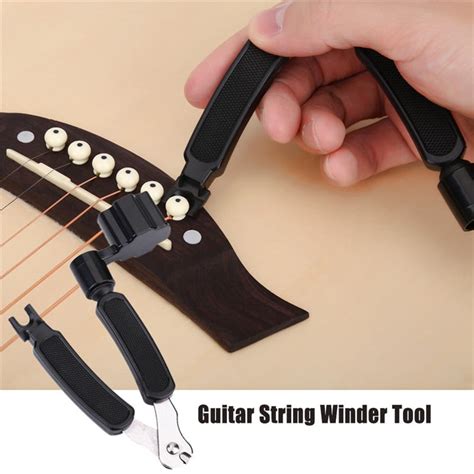 Yosoo In Multi Functional Guitar String Pegs Winder Cutter Bridge