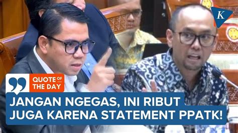 Momen Arteria Dahlan Cecar PPATK Soal Transaksi Janggal Rp 349 Triliun