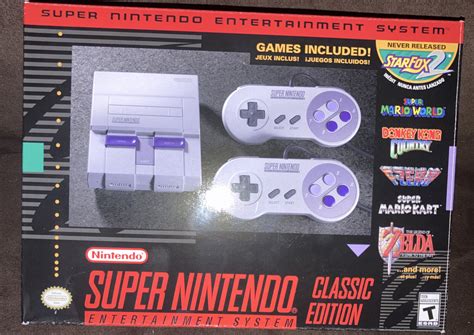 Authentic New Snes Super Nintendo Classic Mini Entertainment System