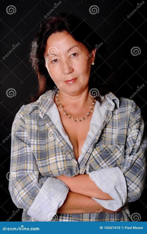 Mature Asian Woman Stock Photo Image Of Attractive Lovely