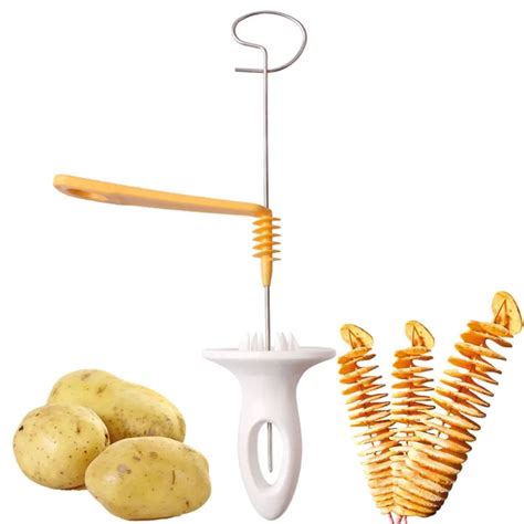 1pc 3 String Rotate Spiral Potato Cutter Potato Slicers Stainless