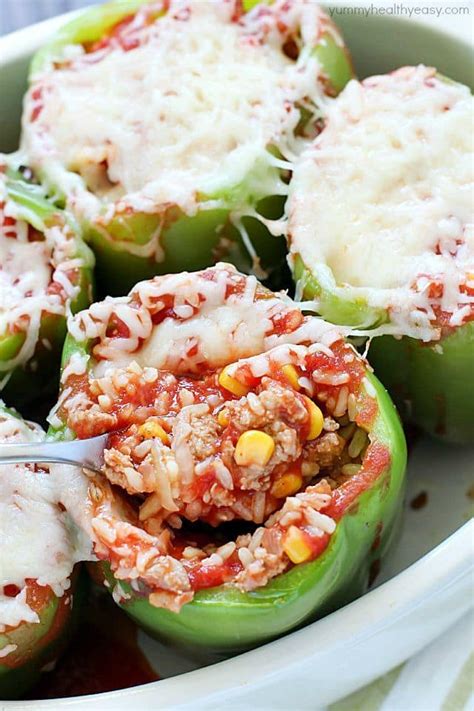 Moms Classic Stuffed Bell Peppers Recipe Yummy Healthy Easy