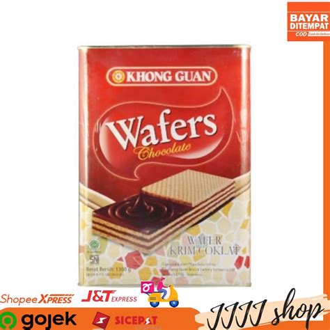 Jual Khong Guan Wafers Chocolate Snack Cemilan Wafer Cokelat Kemasan