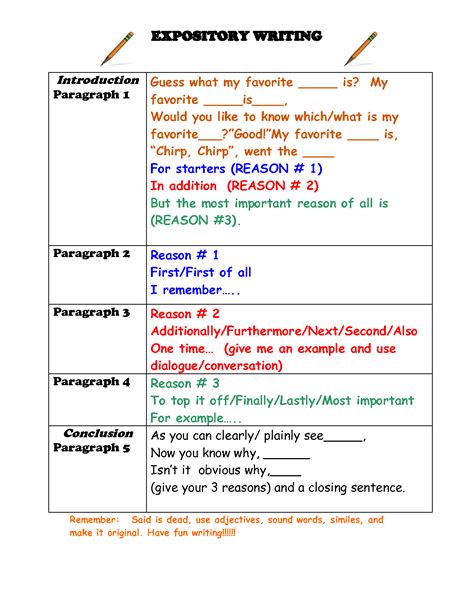 Expository Prompt Grade Pdf