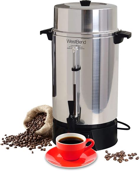 West Bend 33600 Highly Polished Aluminum Commercial Coffee Urn Features