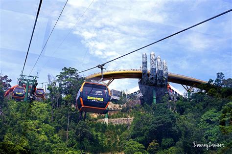 越南峴港景點》巴拿山 Sun World Ba Na Hills 詳盡地圖攻略～黃金佛手橋、法國村、室內遊樂園、超長高空纜車and高山過山車 兔