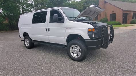 2008 Ford E350 Econoline Quigley 4x4 Cargo Van For Sale~6.0L Diesel ...