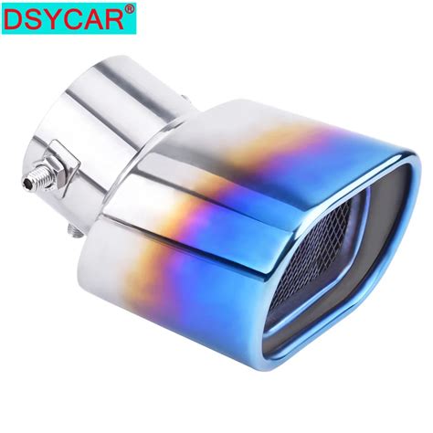 Dsycar Universal Car Modification Stainless Steel Grilled Blue Car