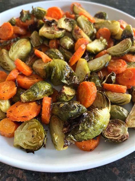 Roasted Brussels Sprouts And Carrots Melanie Cooks