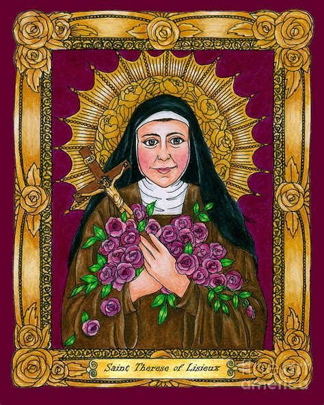 St Therese Of Lisieux Bnstf Painting By Brenda Nippert Fine Art America