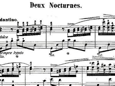 G大调夜曲Op 37 2 Deux Nocturnes 歌谱 五线谱