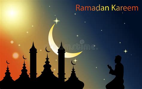 Ramadan Kareem Background Or Wallpaper Stock Vector Illustration Of