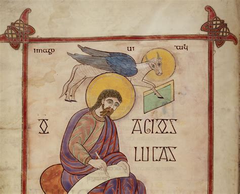 Oct 18 St Luke The Evangelist In The Lindisfarne Gospels London