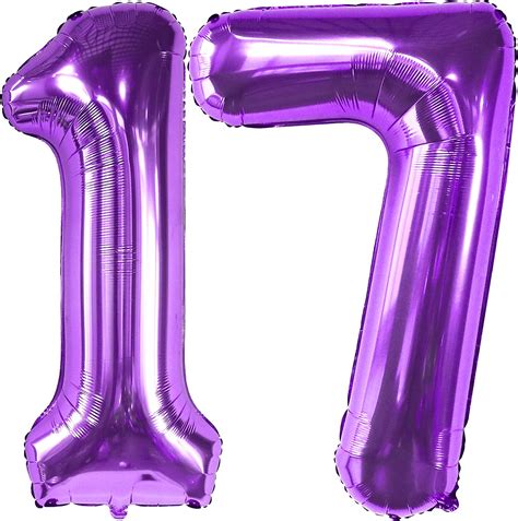 Amazon Katchon Giant Purple Balloon Number Inch Year