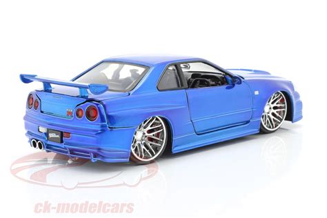 Jadatoys Brians Nissan Skyline Gt R R Fast And Furious Blue