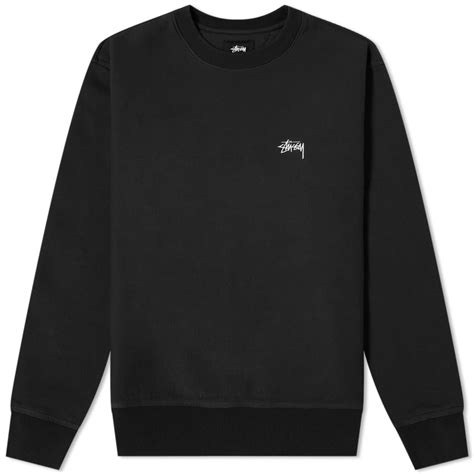 Stussy Logo Crew Black | END. (KR)