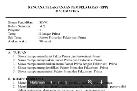 Rpp Matematika Kurikulum 2013 Kelas 4 Sd Mi Terbaru ~ Media Untuk Belajar