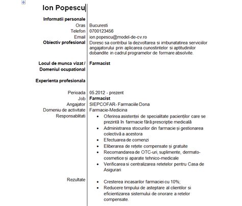 Model Cv Angajare 2021 Modello Di Curriculum Vitae Word 2020 2021 Per